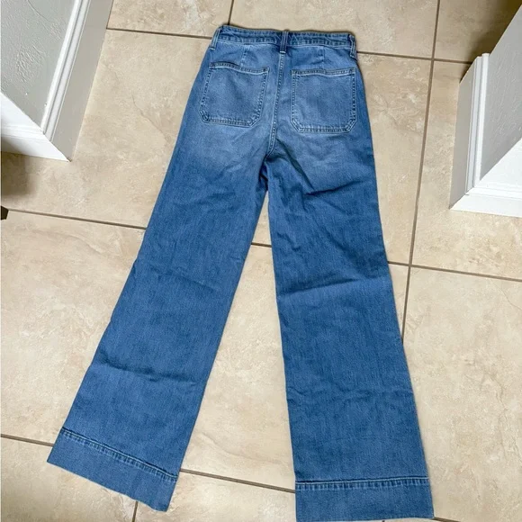 J. Crew NWT High-rise Sailor denim trouser in 1996 semi-stretch - Picture 7 of 10